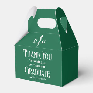 Green Osteopathic Medical School Graduate Party Favour Box