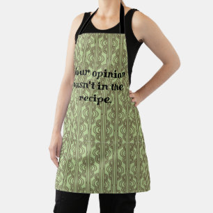 Green Oval Chains Apron