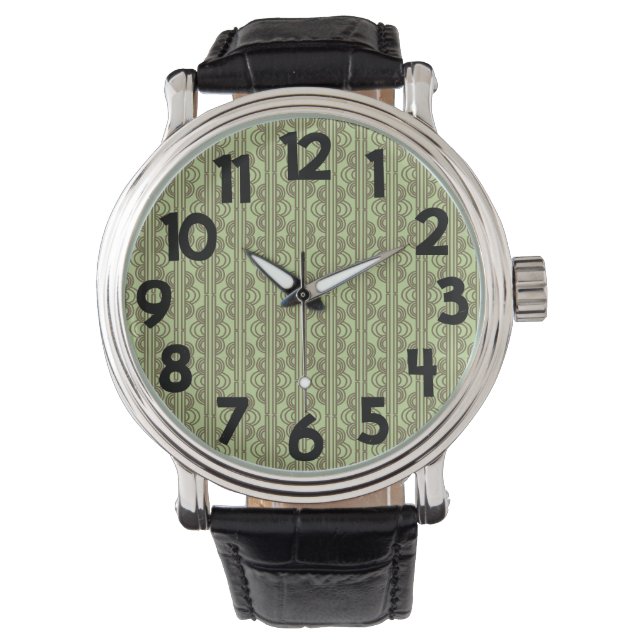 Green Oval Chains  Watch (Front)