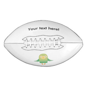 Green owl cartoon football