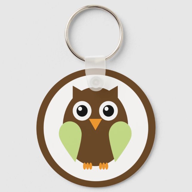 Green Owl Key Ring (Front)