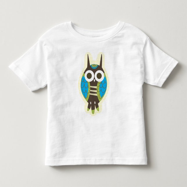 Green Owl Toddler's Shirt (Front)