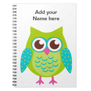 Green Owls Gift Notebook