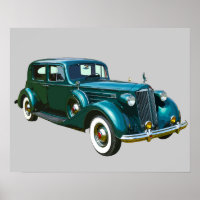 Green Packard Luxury Car