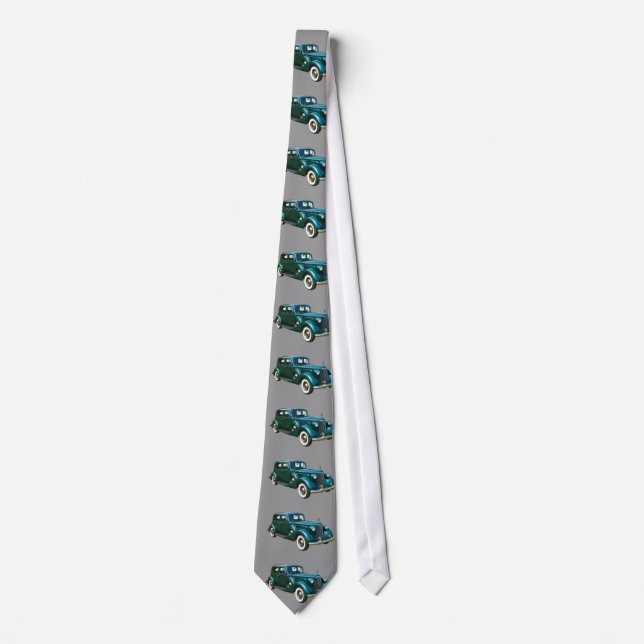 Green Packard Luxury Car Tie (Front)