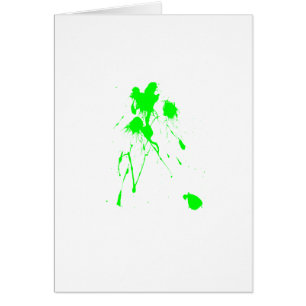 Green paint splatter