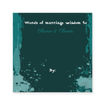 Green Paint Splatter - Words of Marriage Wisdom -