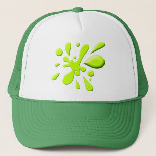 Green Paint Splodge Trucker Hat