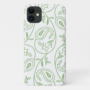 "Green Paisley" Aesthetic Floral Pattern Phone Case-Mate iPhone Case