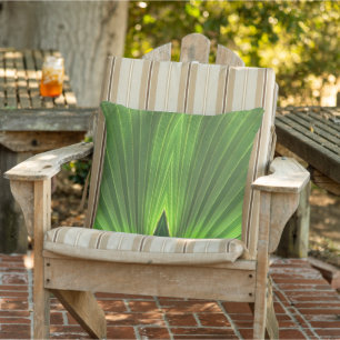Green Palm Frond Cushion