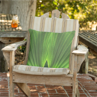 Green Palm Frond Cushion