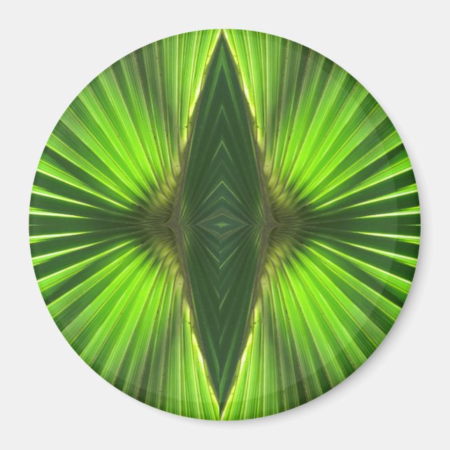 Green Palm Frond Magnet (Front)