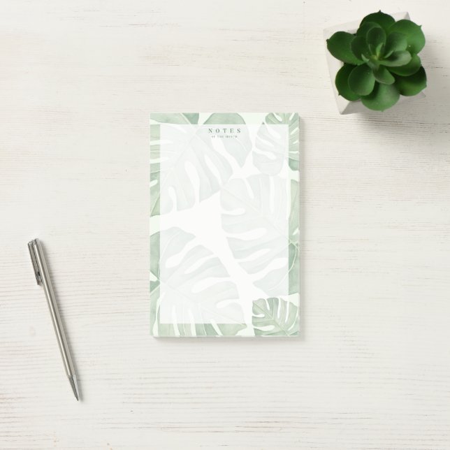 Green Palm Plant Post-it Notes (Office)