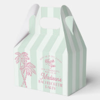 Green Palm Spring Pastel Beach Bachelorette Party