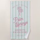 Green Palm Spring Pastel Beach Bachelorette Party