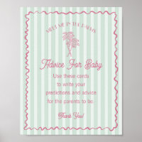 Green Palm Springs Pastel Beach Advice for Baby