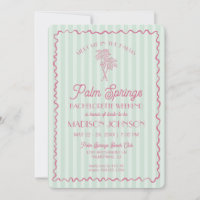 Green Palm Springs Pastel Beach Bachelorette Party