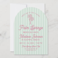 Green Palm Springs Pastel Beach Birthday Party