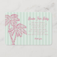 Green Palm Springs Pastel Books for Baby Insert