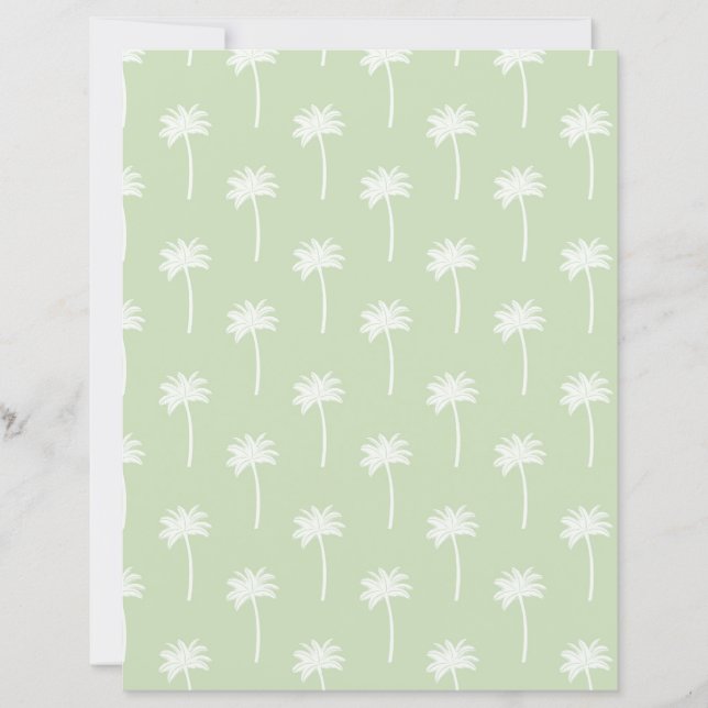 green palm tree scrapbooking paper (Front)