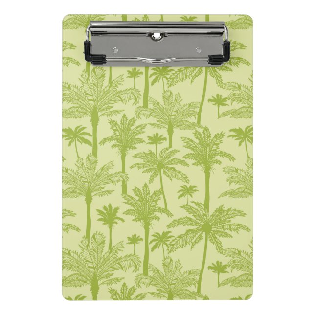 Green Palm Trees Pattern Mini Clipboard (Front)