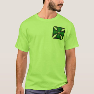 Green Palmetto Tree Iron Cross T-Shirt