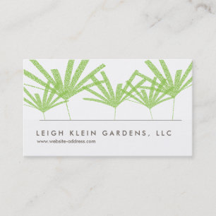 GREEN PALMS III Business Card Design