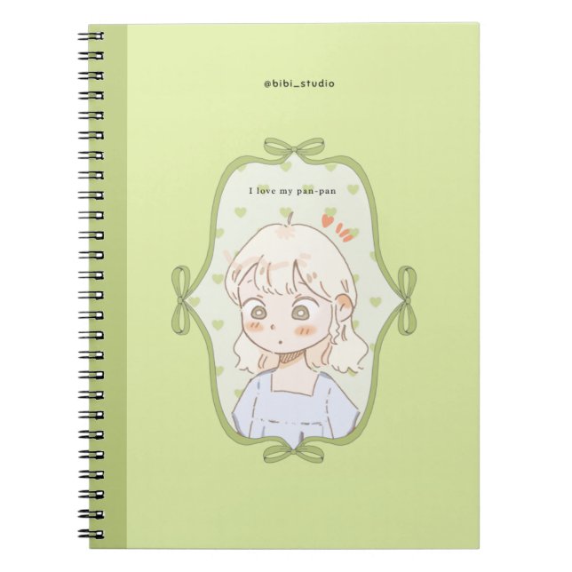 Green Pan Pan Notebook (Front)