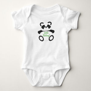 Green Panda Bear Baby Shower Baby Bodysuit