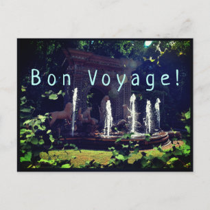 Green Paradise far, far away Bon Voyage  Postcard
