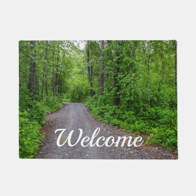 Green Paradise Welcome Doormat (Front)