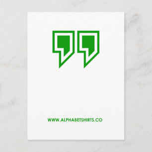 Green Parenthesis Postcard