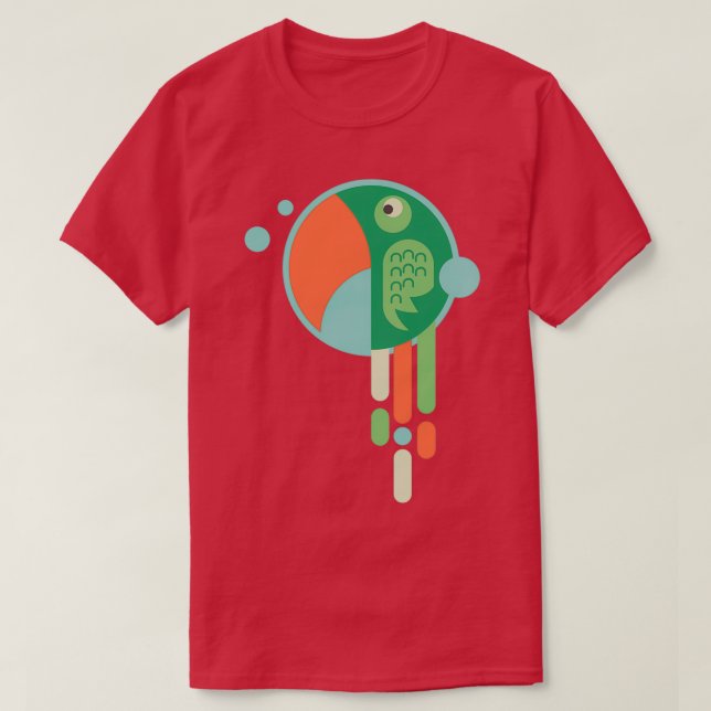 green parrot 3 T-Shirt (Design Front)