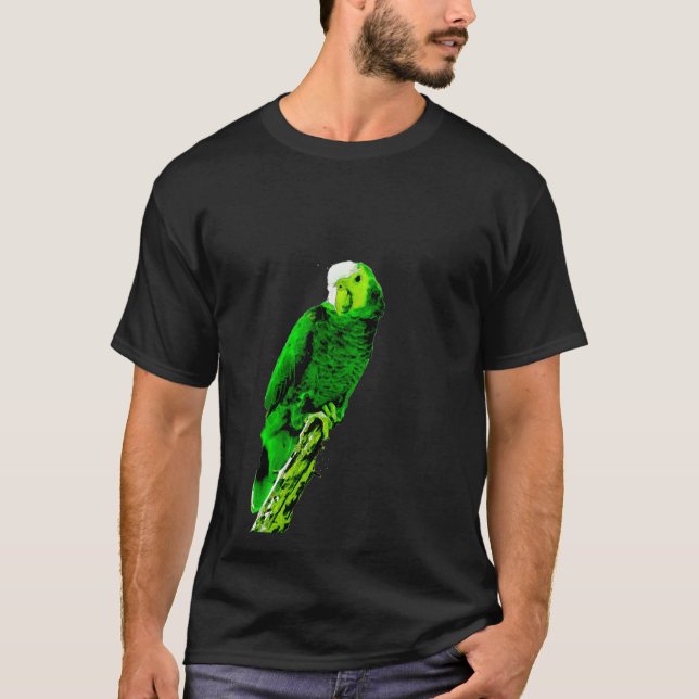 Green Parrot 6537 T-Shirt (Front)