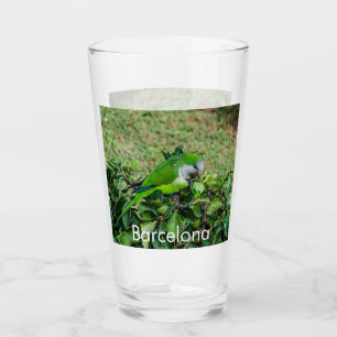 Green parrot glass