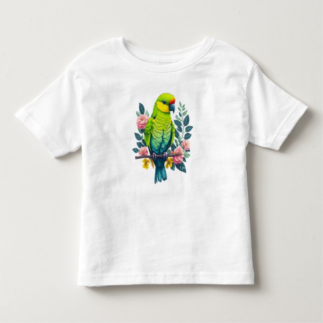 green parrot tshirt (Front)