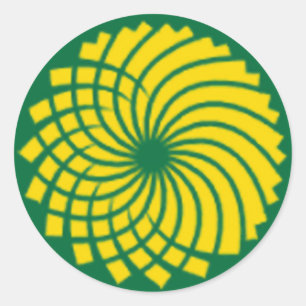 GREEN PARTY CLASSIC ROUND STICKER