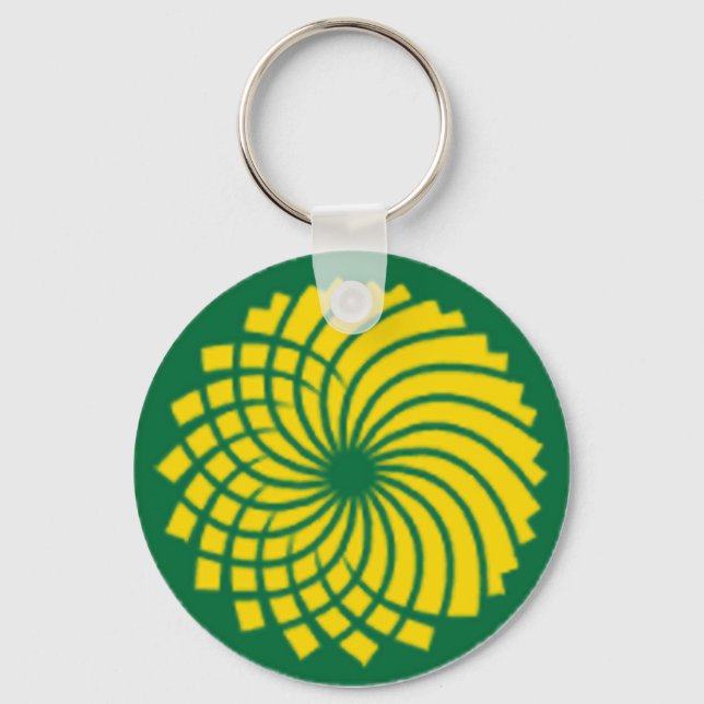 GREEN PARTY KEY RING (Front)