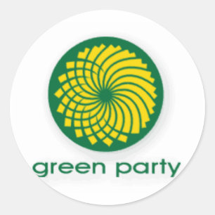 Green Party Logo Classic Round Sticker
