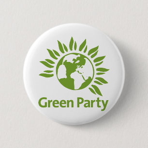 Green Party of England and Wales 6 Cm Round Badge