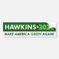 Green Party President Hawkins 2020 Bumper Sticker