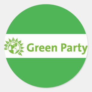 Green Party UK Logo Classic Round Sticker