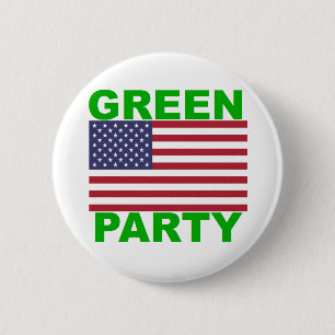 Green Party USA 6 Cm Round Badge