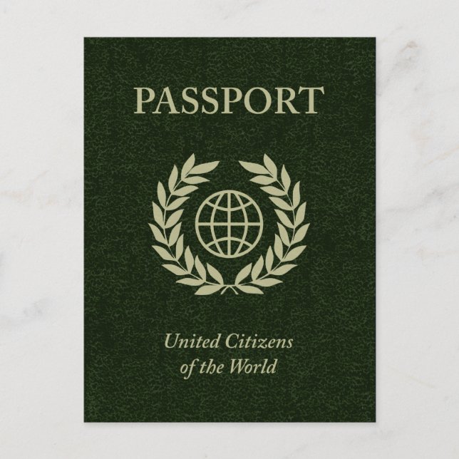 green passport postcard (Front)