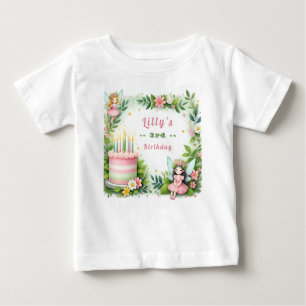 Green Pastel Fairy  Birthday - Baby T-Shirt