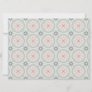 Green Pastel Floral Tiles