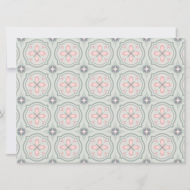 Green Pastel Floral Tiles (Front)