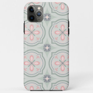 Green Pastel Floral Tiles Case-Mate iPhone Case