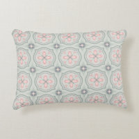 Green Pastel Floral Tiles