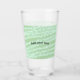 Green pastel glitter sparkle name text boho retro  glass
